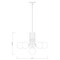 Z-Lite Parsons 6 Light Chandelier, Matte Black, Olde Brass & Opal 477-6MB-OBR - alternate 8